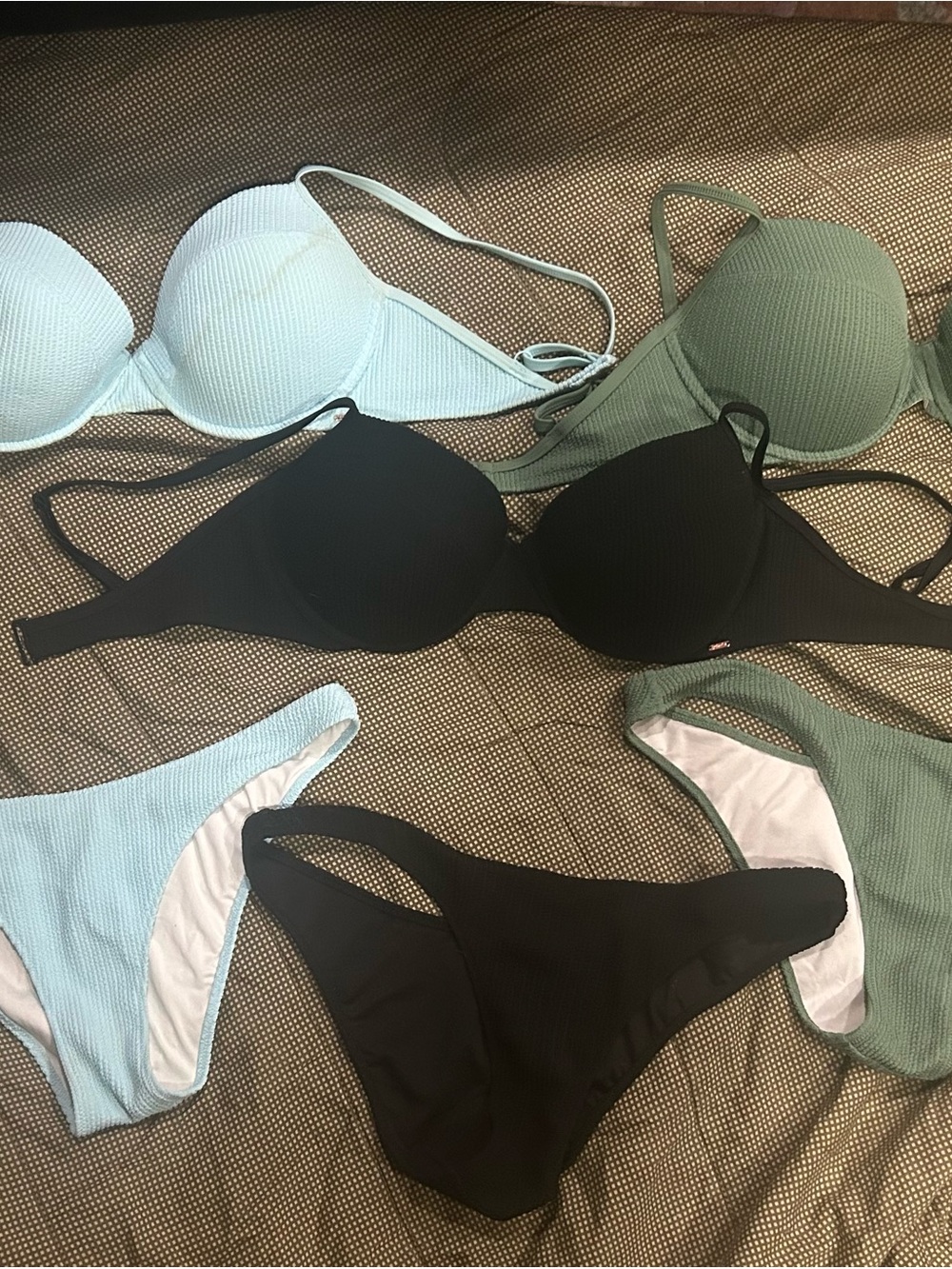 Textured Bikini Set